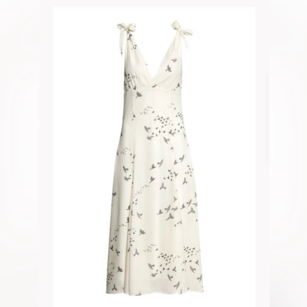 NWT H&M Dress Midi Dress Bird Print